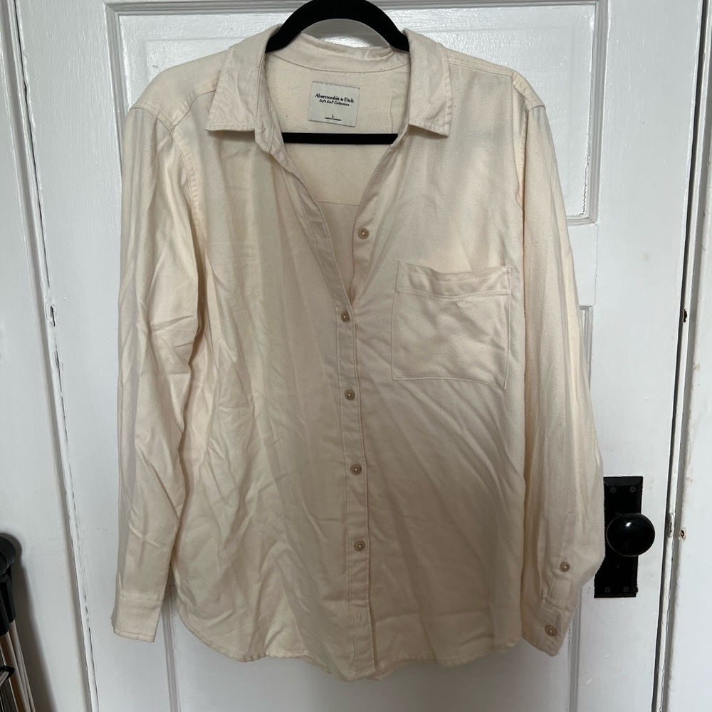 Abercrombie soft af collection button up blouse